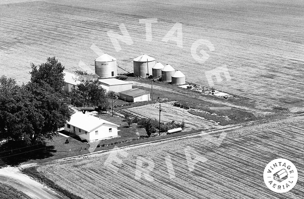 Vintage Aerial Illinois Sangamon County 1971 21JSA14