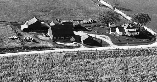 Vintage Aerial photo from 1967 in Ogle County, IL