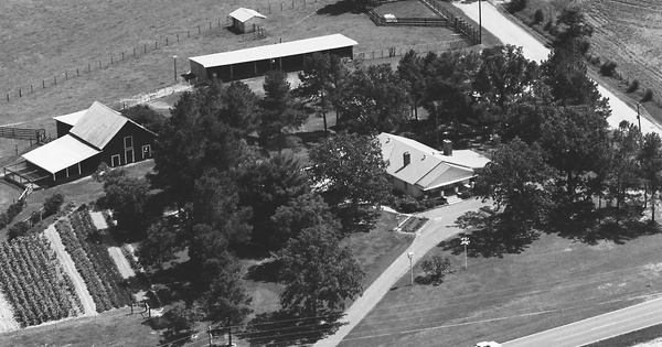 Vintage Aerial photo from 1983 in Edgefield County, SC