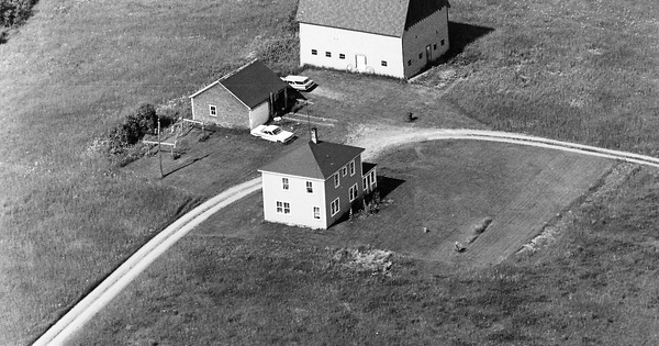 Vintage Aerial photo from 1969 in Aroostook County, ME