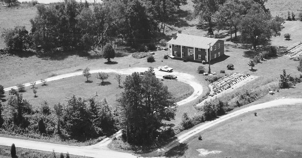 Vintage Aerial photo from 1988 in Amelia County, VA