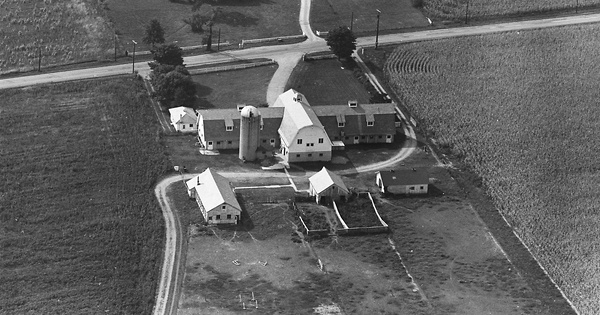 Vintage Aerial photo from 1965 in Fairfield County, OH