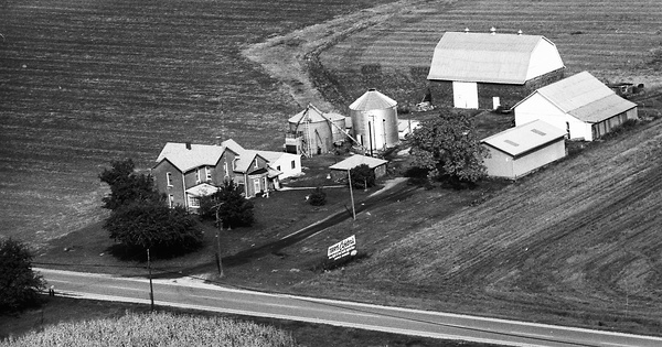 Vintage Aerial photo from 1973 in Miami County, OH