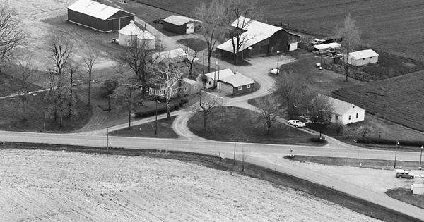 Vintage Aerial photo from 1983 in Logan County, OH