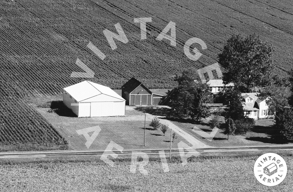 Vintage Aerial Ohio Van Wert County 1986 1XVA26