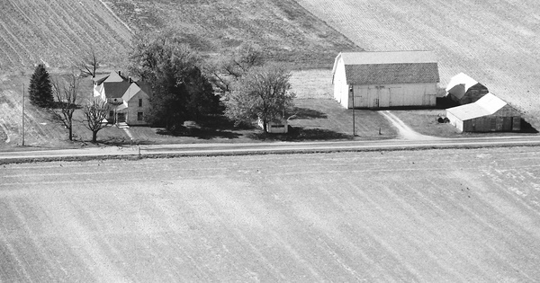 Vintage Aerial photo from 1987 in Van Wert County, OH