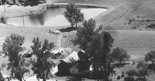 Vintage Aerial photo from 1966 in Lamoille County, VT