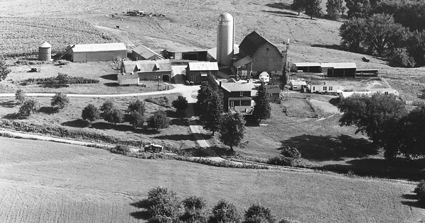 Vintage Aerial photo from 1972 in Buffalo County, WI