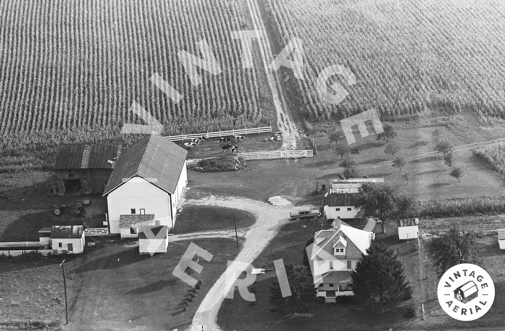 Vintage Aerial Ohio Richland County 1963 21DRI25