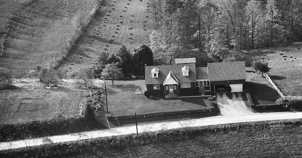 Vintage Aerial photo from 1973 in Noble County, OH