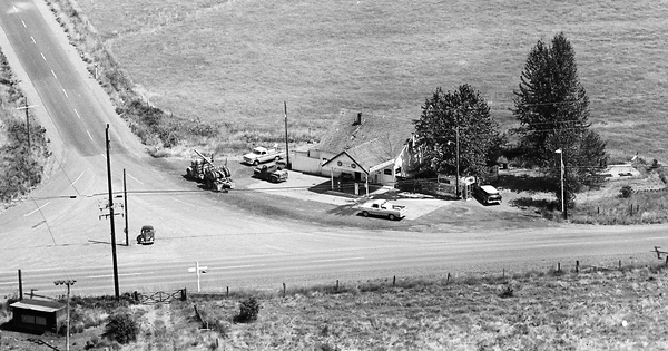 Vintage Aerial photo from 1968 in Linn County, OR