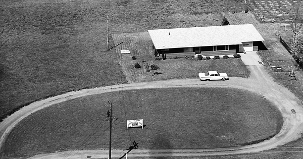 Vintage Aerial photo from 1968 in Lewis County, WA