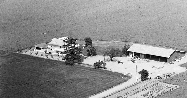 Vintage Aerial photo from 1969 in Skagit County, WA