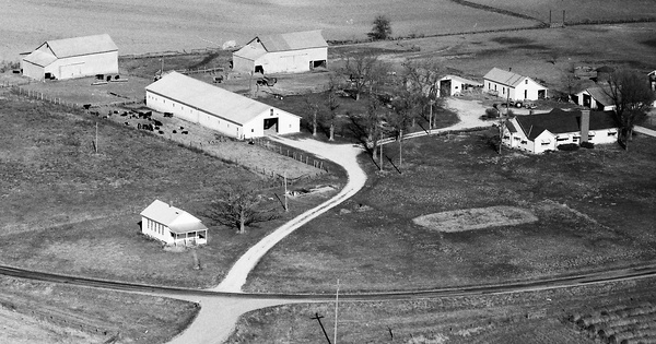 Vintage Aerial photo from 1987 in Moniteau County, MO