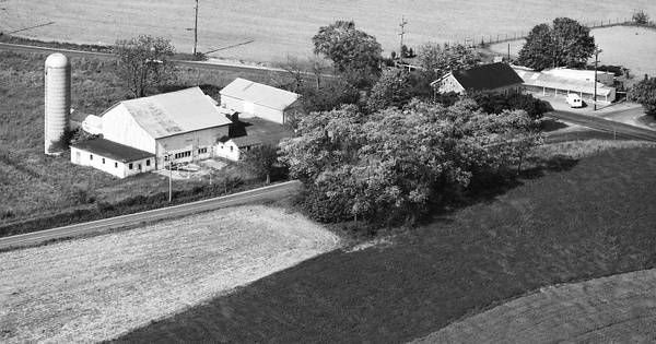 Vintage Aerial photo from 1986 in Chester County, PA