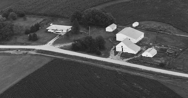 Vintage Aerial photo from 1979 in Cass County, IA