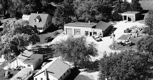 Vintage Aerial photo from 1970 in Chickasaw County, IA