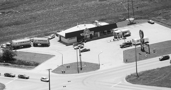 Vintage Aerial photo from 1987 in Saginaw County, MI