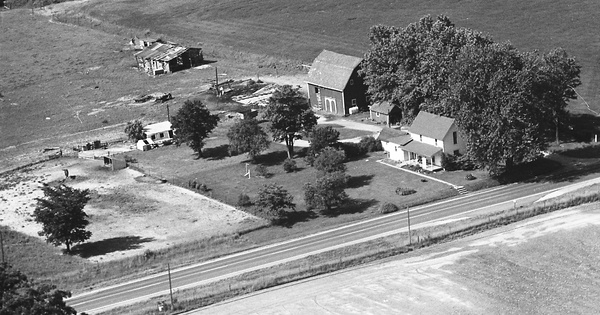 Vintage Aerial photo from 1973 in Grant County, IN