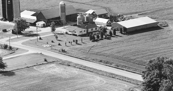 Vintage Aerial photo from 1983 in Huron County, MI