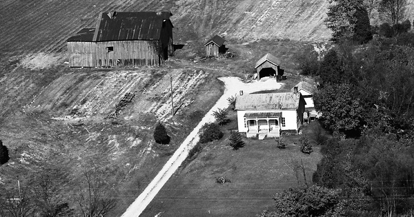 Vintage Aerial photo from 1973 in Jennings County, IN