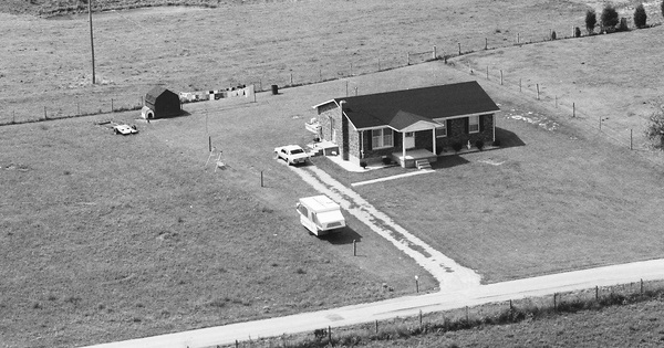 Vintage Aerial photo from 1985 in Nelson County, KY
