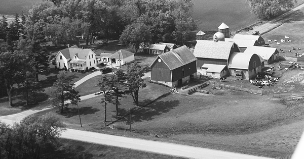 Vintage Aerial photo from 1969 in Olmsted County, MN