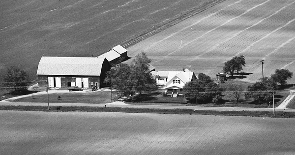 Vintage Aerial photo from 1976 in Tuscola County, MI