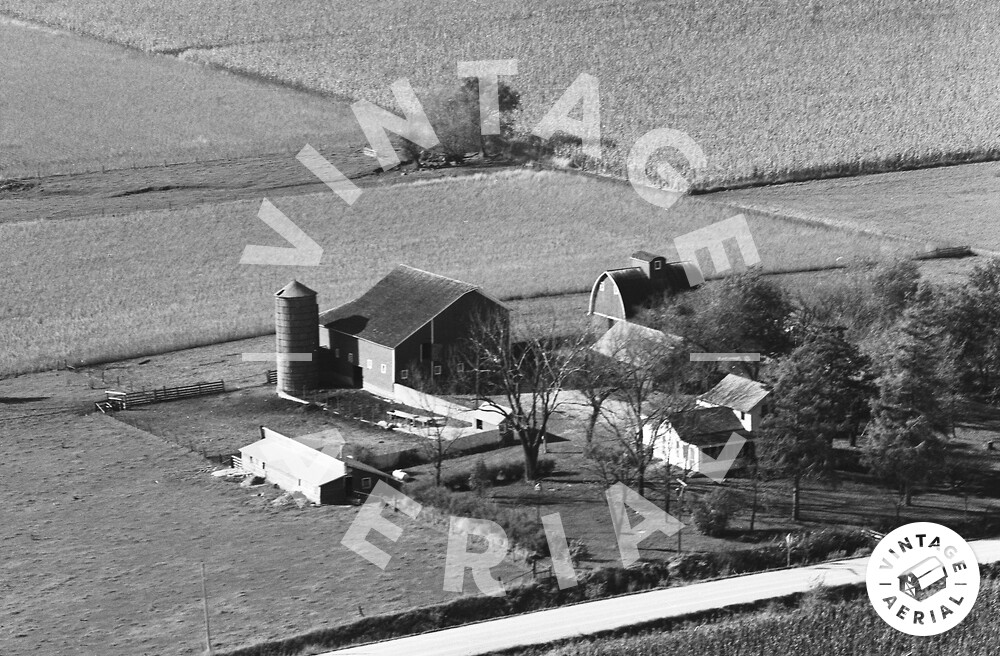 Vintage Aerial Iowa Bremer County 1973 46BBRR32