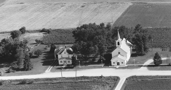 Vintage Aerial photo from 1980 in Bremer County, IA