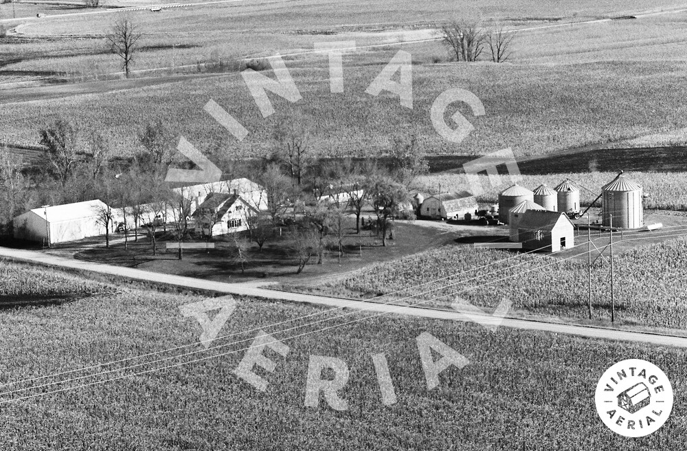 Vintage Aerial Iowa Hancock County 1984 53AHA3