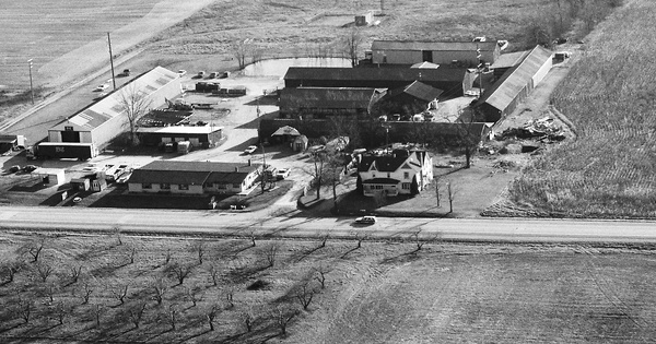 Vintage Aerial photo from 1988 in Livingston County, MI