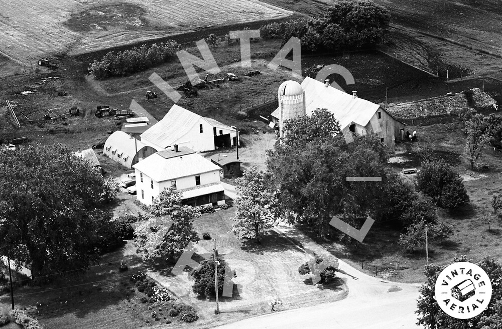 Vintage Aerial Minnesota McLeod County 1971 7HML4
