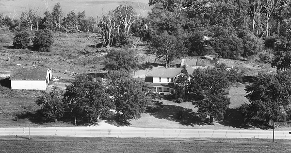 Vintage Aerial photo from 1965 in Kendall County, IL