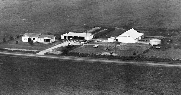 Vintage Aerial photo from 1964 in Marion County, IL