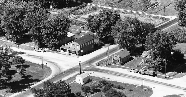 Vintage Aerial photo from 1967 in Scott County, IL