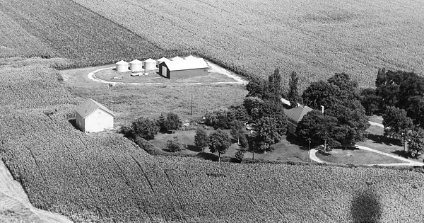 Vintage Aerial photo from 1967 in Sangamon County, IL
