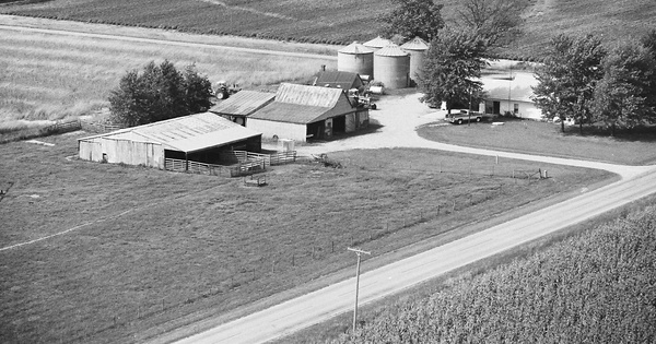 Vintage Aerial photo from 1978 in Jasper County, IL
