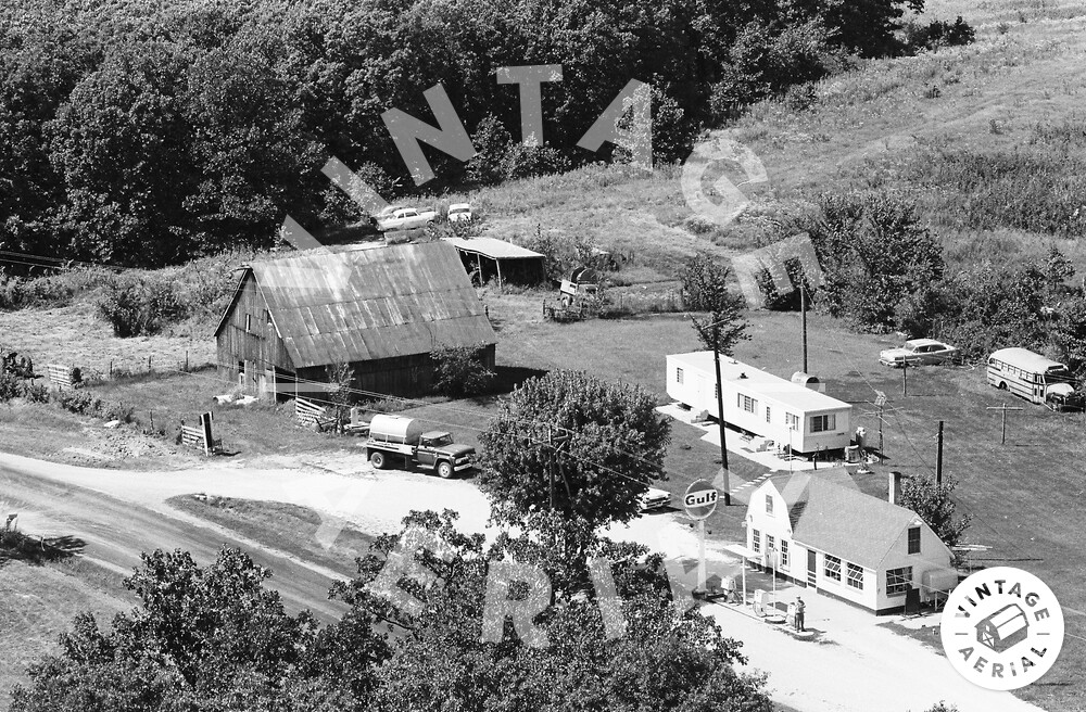 Vintage Aerial Missouri Lincoln County 1968 21MLI4
