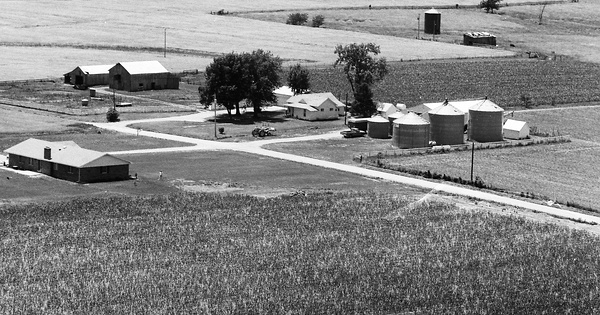 Vintage Aerial photo from 1977 in Lincoln County, MO