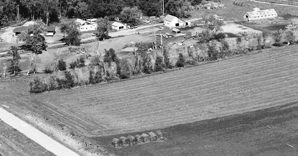 Vintage Aerial photo from 1988 in Dixon County, NE