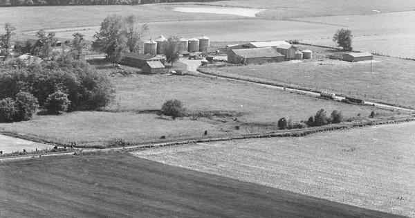 Vintage Aerial photo from 1980 in Callaway County, MO