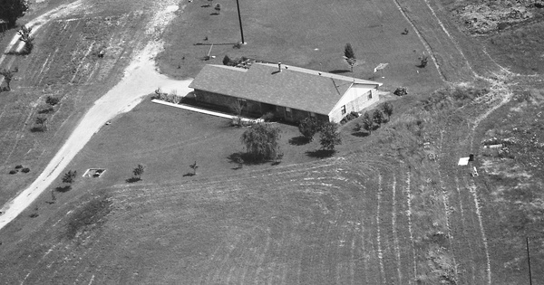 Vintage Aerial photo from 1990 in Delta County, TX