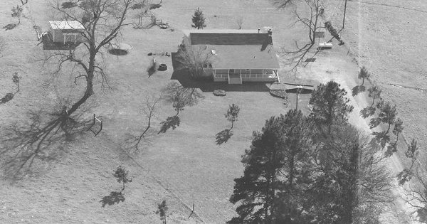 Vintage Aerial photo from 1990 in Miller County, AR