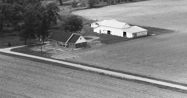 Vintage Aerial photo from 1986 in Putnam County, OH
