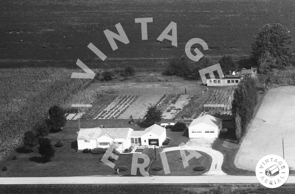 Vintage Aerial Ohio Hancock County 1973 15NHAN31