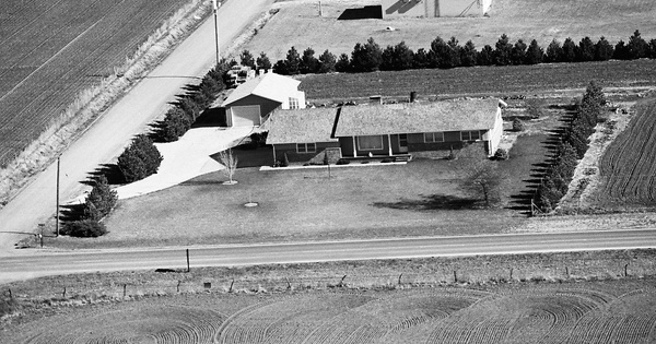 Vintage Aerial photo from 1976 in Sedgwick County, KS