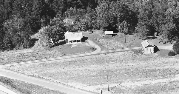 Vintage Aerial photo from 1965 in Surry County, NC