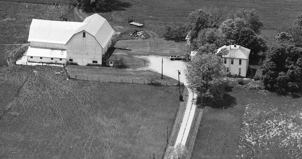Vintage Aerial photo from 1990 in Shelby County, OH