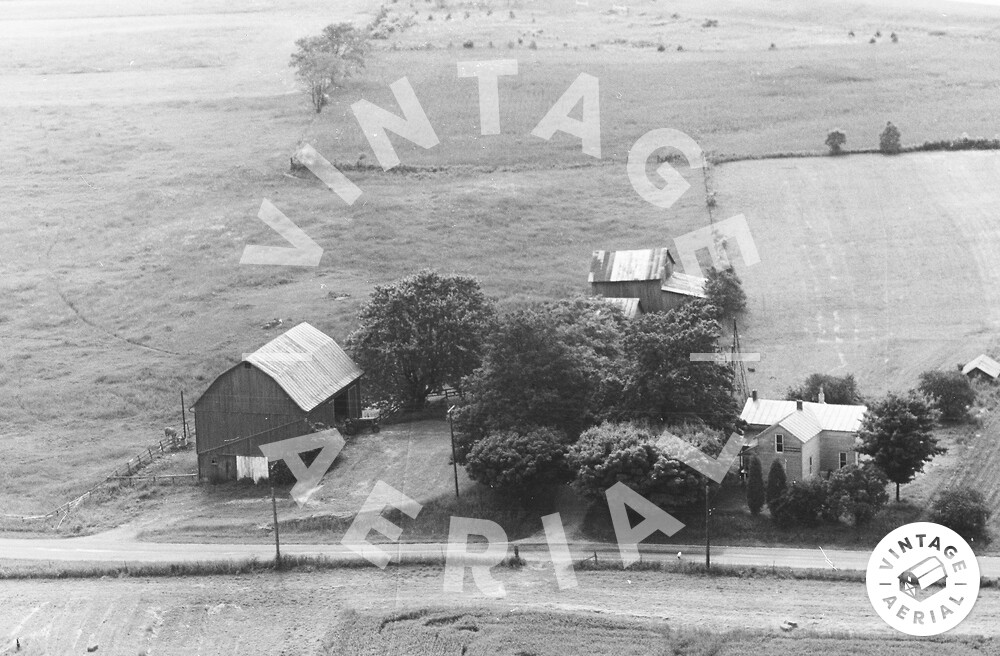 Vintage Aerial Ohio Morrow County 1968 72OMO35